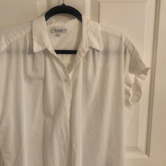Madewell white shirt sleeve button down - Picture 2 of 4